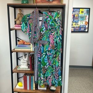 Lilly Pulitzer two piece maxi skirt top dress Size Small